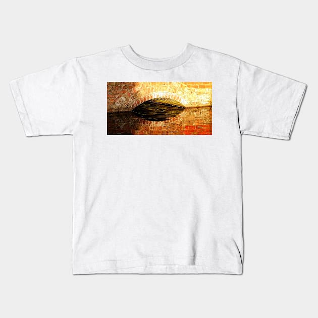 Pond Detail. Chesterford Research Park, Essex, UK Kids T-Shirt by IgorPozdnyakov